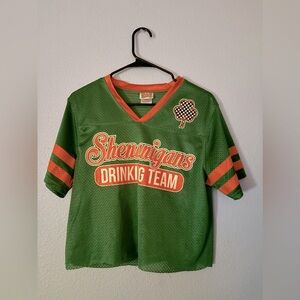 Shenanigans drinking team crop top